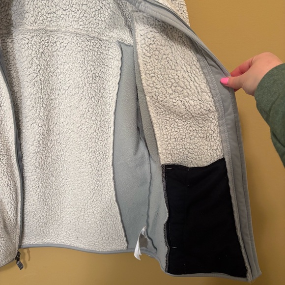 Columbia Womens Arctic Crest Sherpa Full Zip Jacket Medium Gray gorpcore outdoor - Picture 5 of 7